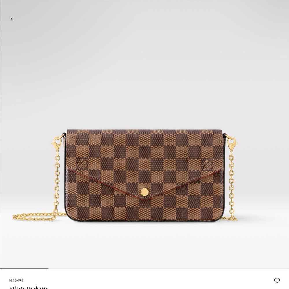 Louis Vuitton Felicie Pouchette Damier Ebene Authentic & Complete! - Picture 5 of 15
